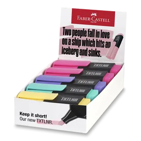 Zvýrazňovače Faber-Castell Short TXTLNR Pastel B stojánek, 10 ks